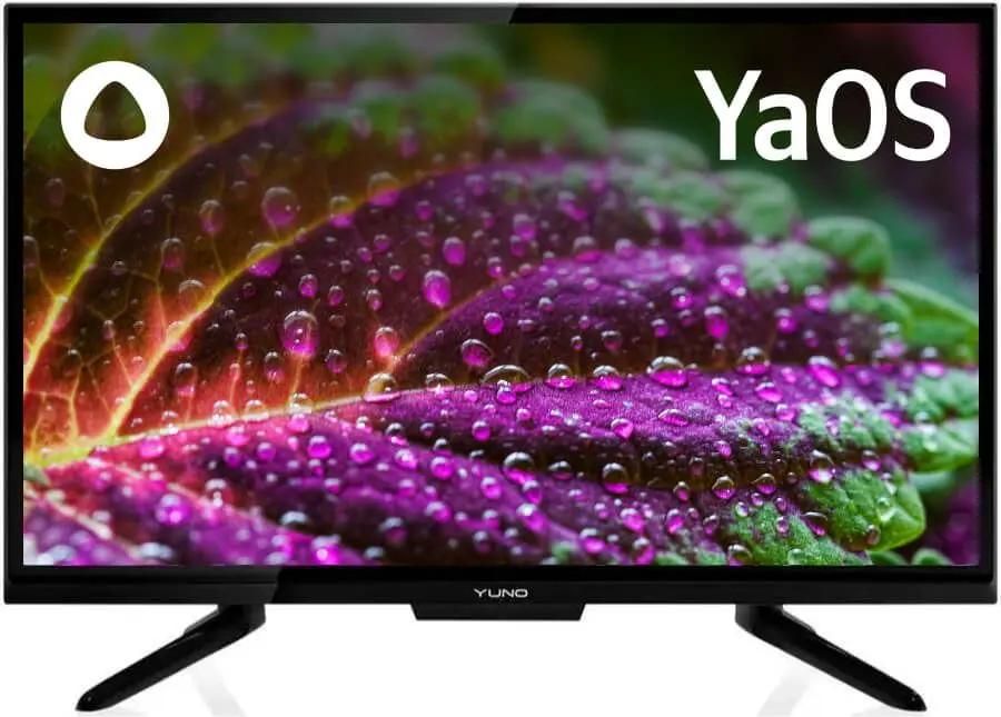 24" Телевизор YUNO ULX-24TCS221, HD, черный, СМАРТ ТВ, YaOS