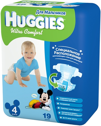 Huggies Ultra Comfort Boy 4 / 19 pcs