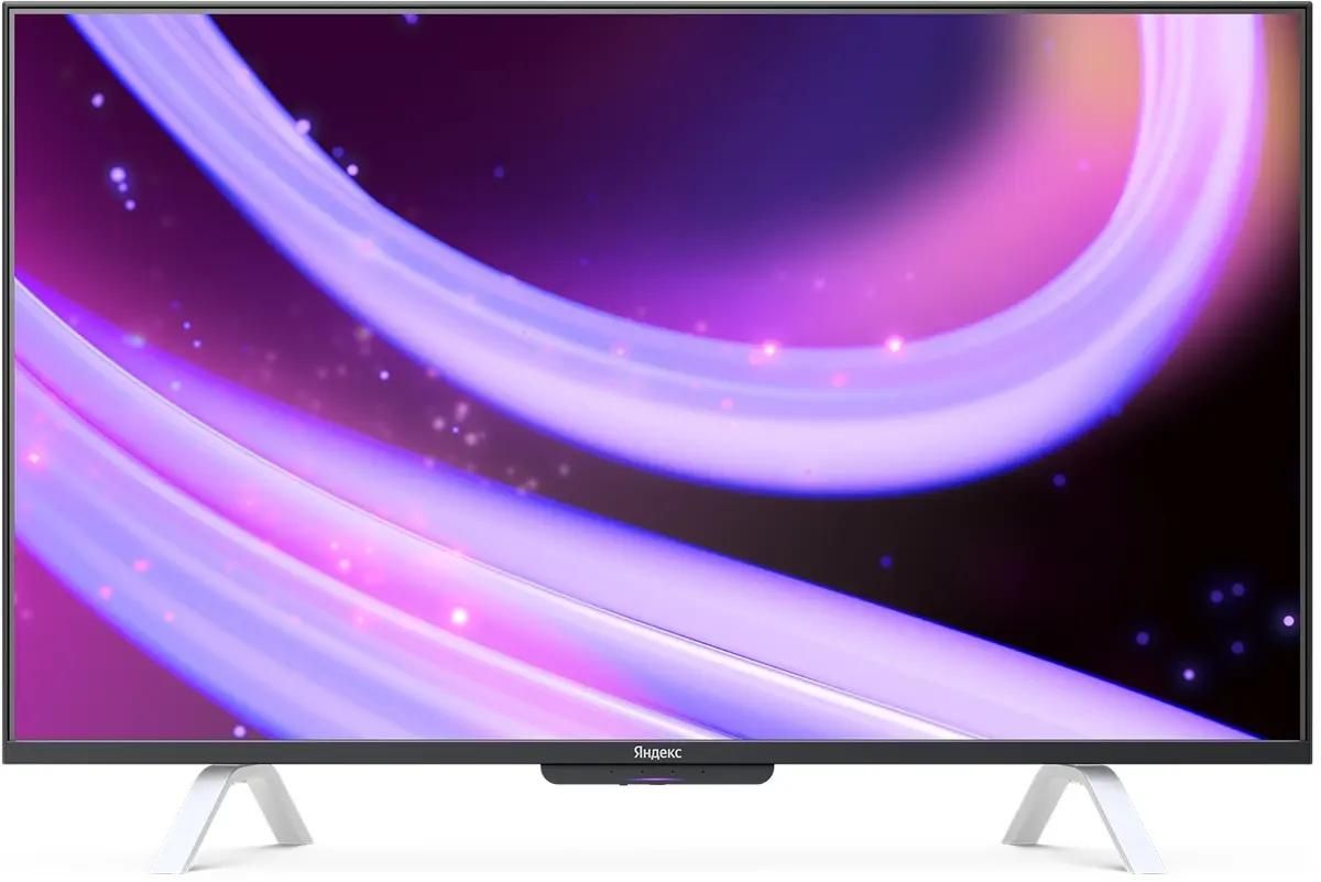 43" Умный телевизор ЯНДЕКС ТВ Станция, QLED, 4K Ultra HD, черный, СМАРТ ТВ, YaOS X