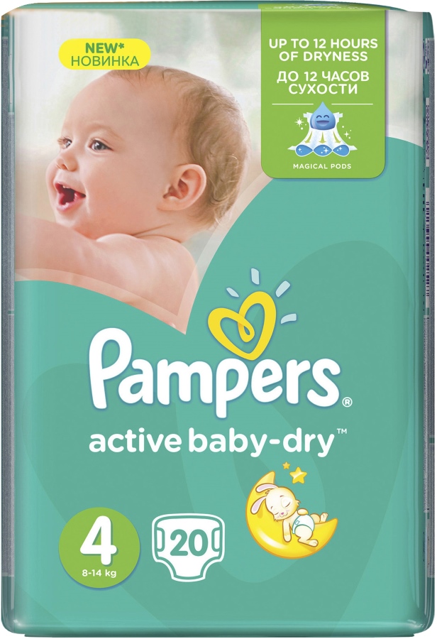 Pampers Active Baby-Dry 4 / 20 pcs