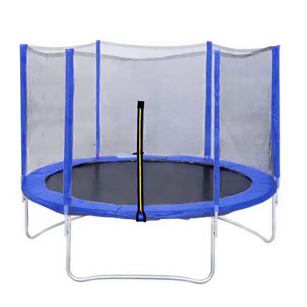 Батут DFC Trampoline Fitness 14ft наружн.сетка, синий (427см) (два короба)