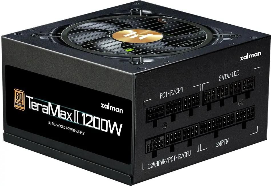 Блок питания Zalman ZM1200-TMXII,  1200Вт,  120мм,  черный, retail