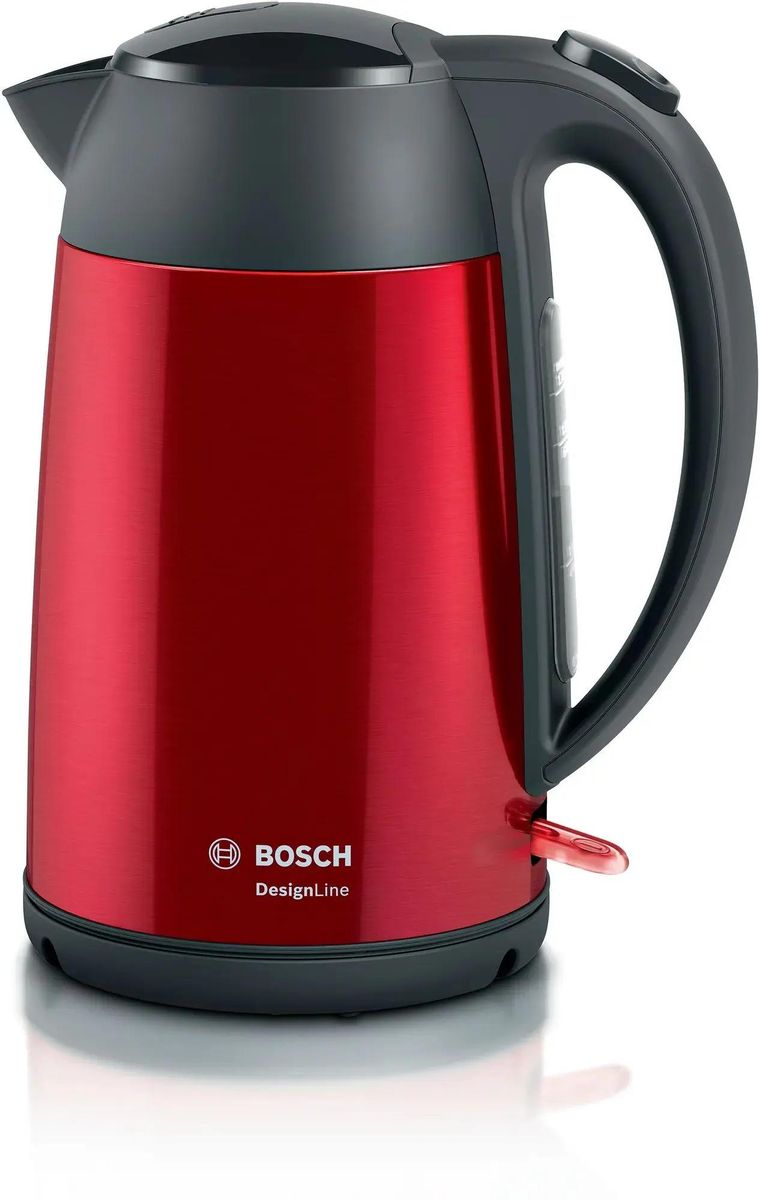 Чайник электрический Bosch TWK3P424, 2400Вт, красный