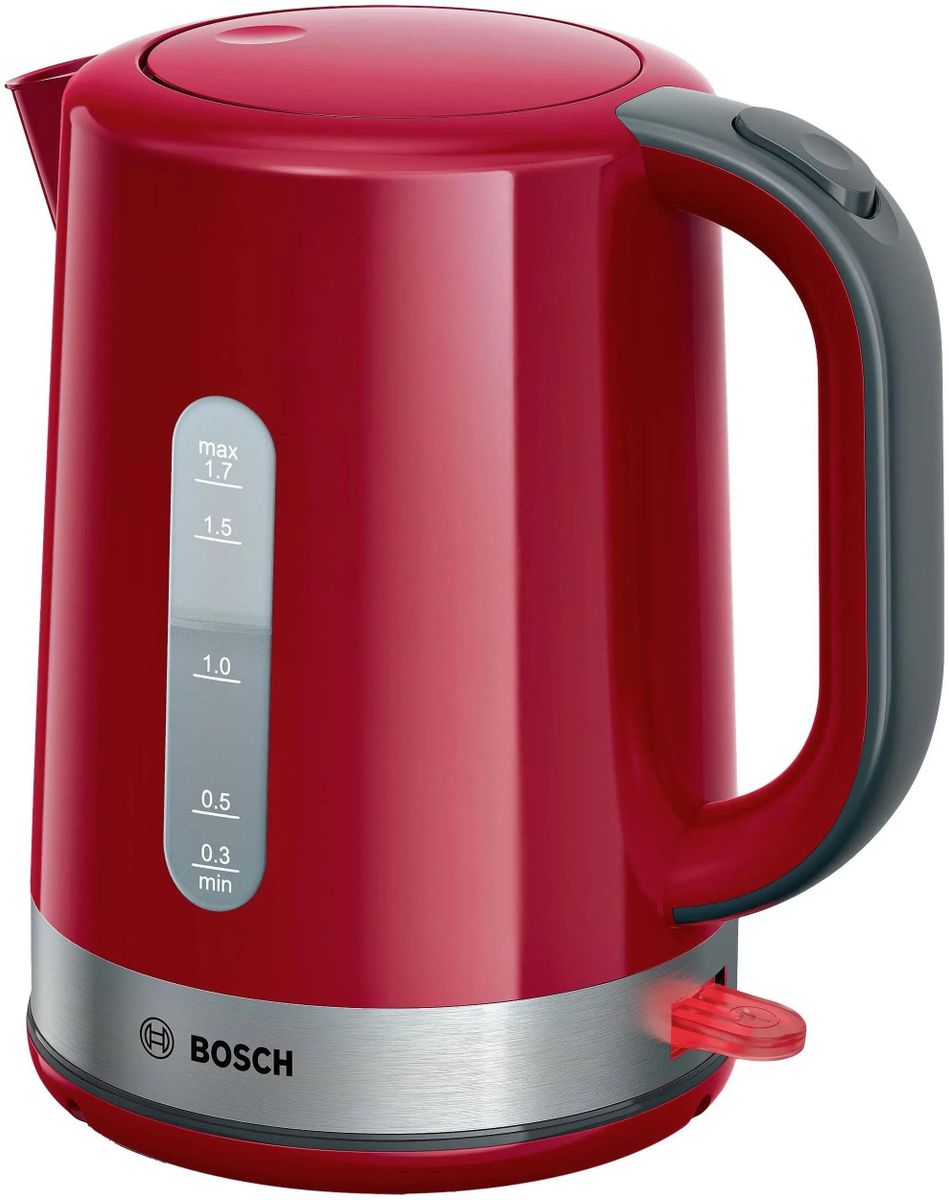 Чайник электрический Bosch TWK6A514, 2200Вт, красный