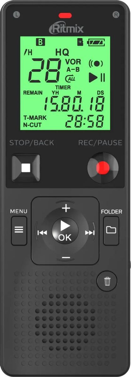 Диктофон Ritmix RR-820 16ГБ,  черный