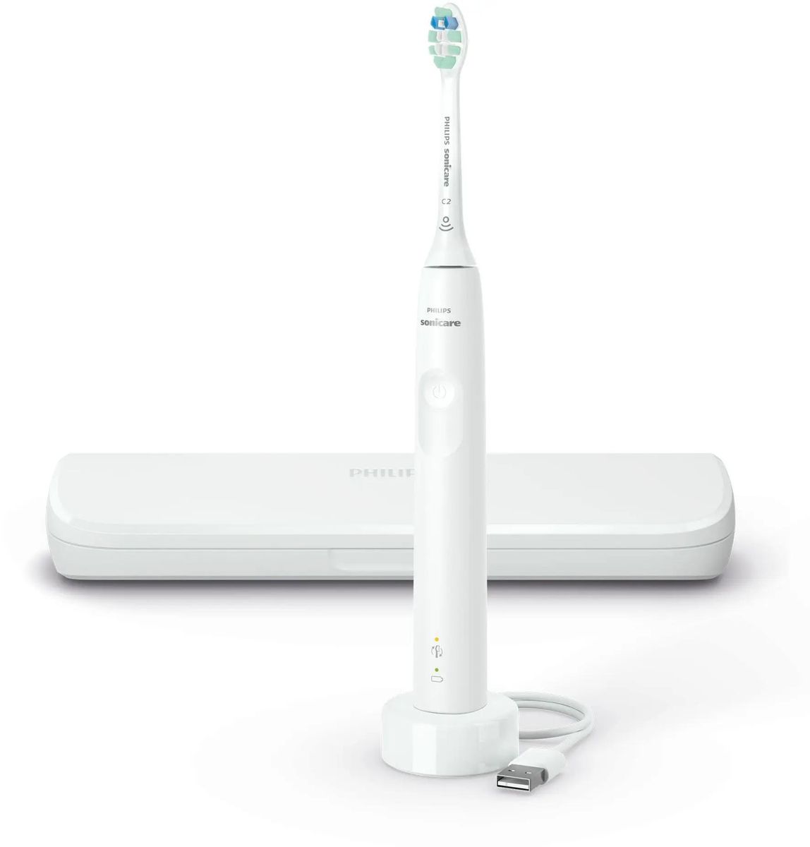 Электрическая зубная щетка Philips Sonicare HX3673/13 насадки для щётки: 1шт, цвет:белый