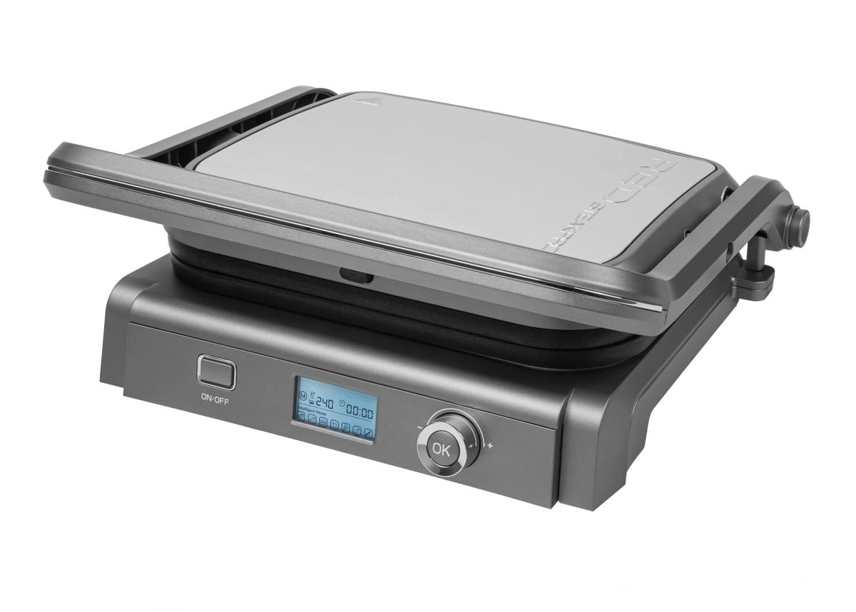 Электрогриль RED SOLUTION SteakPRO RGM-M835D,  серый и черный