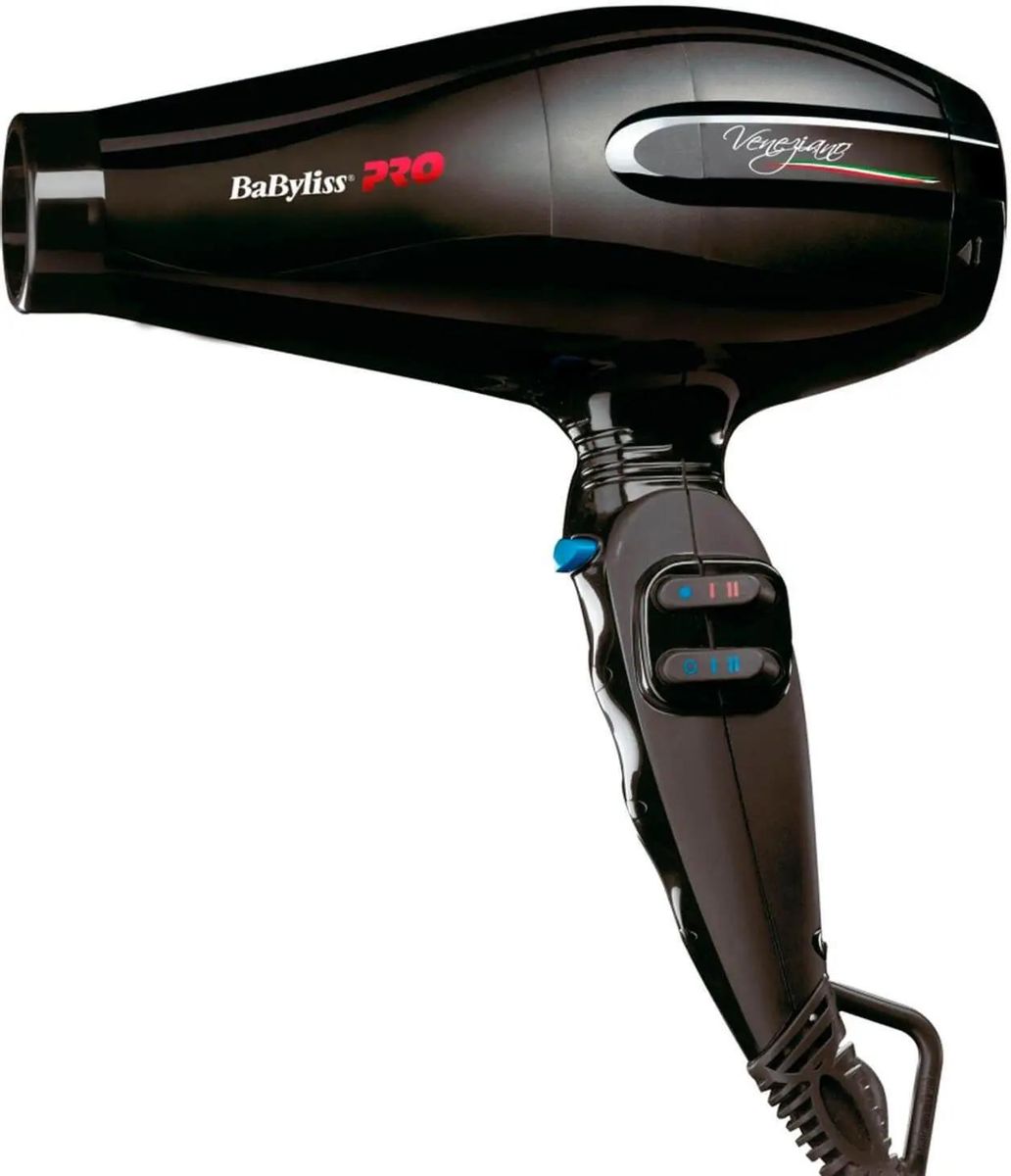 Фен BABYLISS PRO Veneziano Ionic, 2200Вт, черный