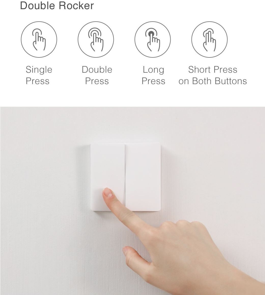 Xiaomi Aqara Wireless Switch Wall-Attached Double-Button