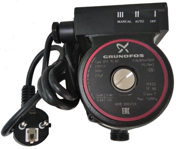 Grundfos UPA 15-90 8 м 3/4"