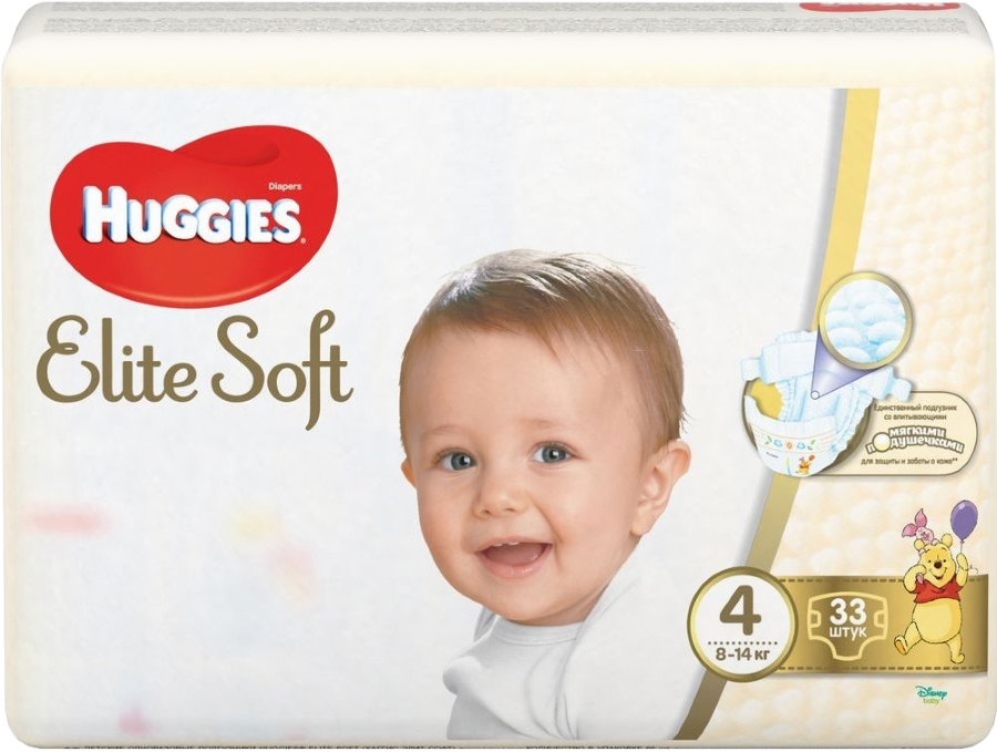 Huggies Elite Soft 4 / 33 pcs