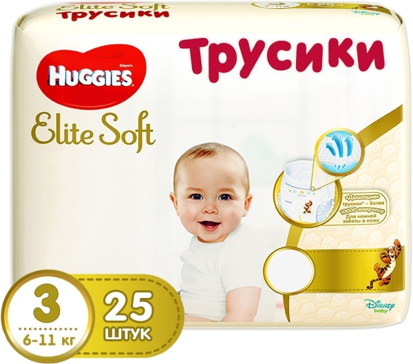 Huggies Elite Soft Pants 3 / 25 pcs