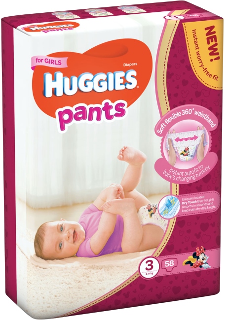 Huggies Pants Girl 3 / 58 pcs