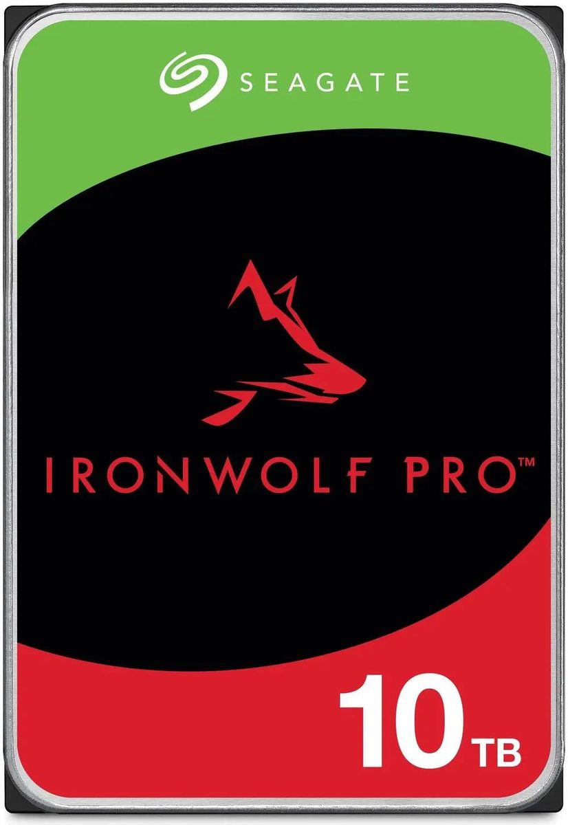 Жесткий диск Seagate Ironwolf Pro ST10000NT001,  10ТБ,  HDD,  SATA III,  3.5"