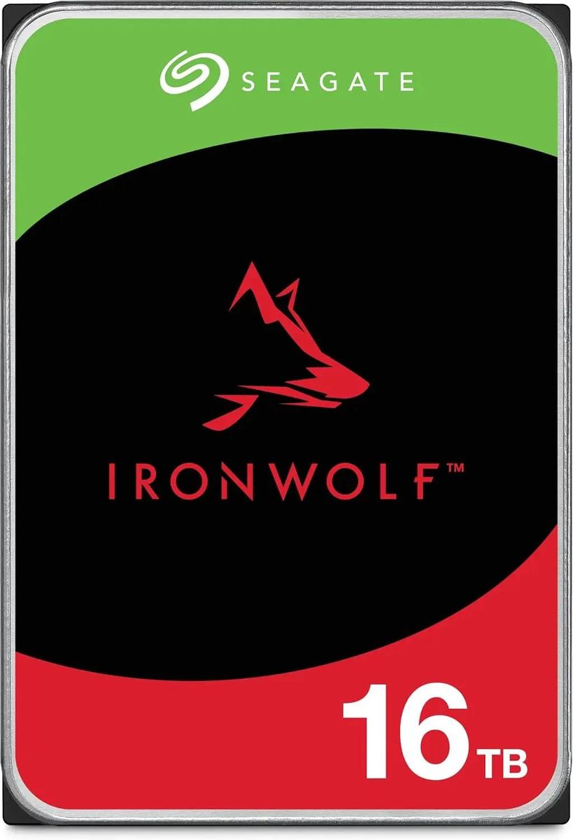 Жесткий диск Seagate Ironwolf ST16000VN001,  16ТБ,  HDD,  SATA III,  3.5"