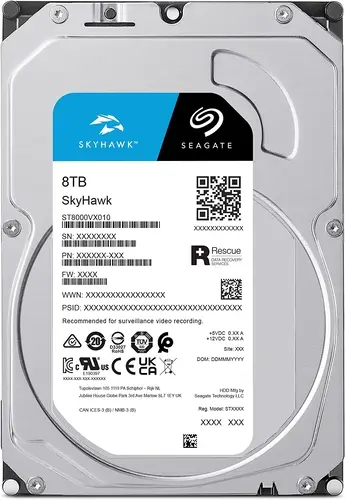 Жесткий диск Seagate Skyhawk ST8000VX010,  8ТБ,  HDD,  SATA III,  3.5"