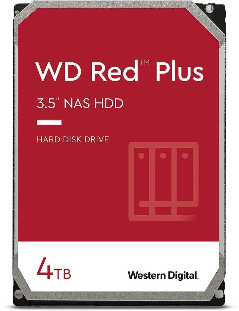 Жесткий диск WD Red Plus WD40EFZX,  4ТБ,  HDD,  SATA III,  3.5"