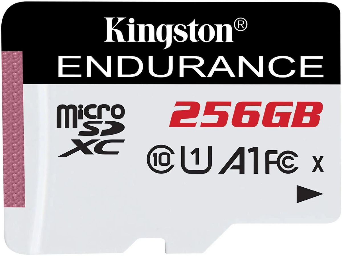 Карта памяти microSDXC UHS-I U1 Kingston High Endurance 256 ГБ, 95 МБ/с, Class 10, SDCE/256GB,  1 шт., без адаптера