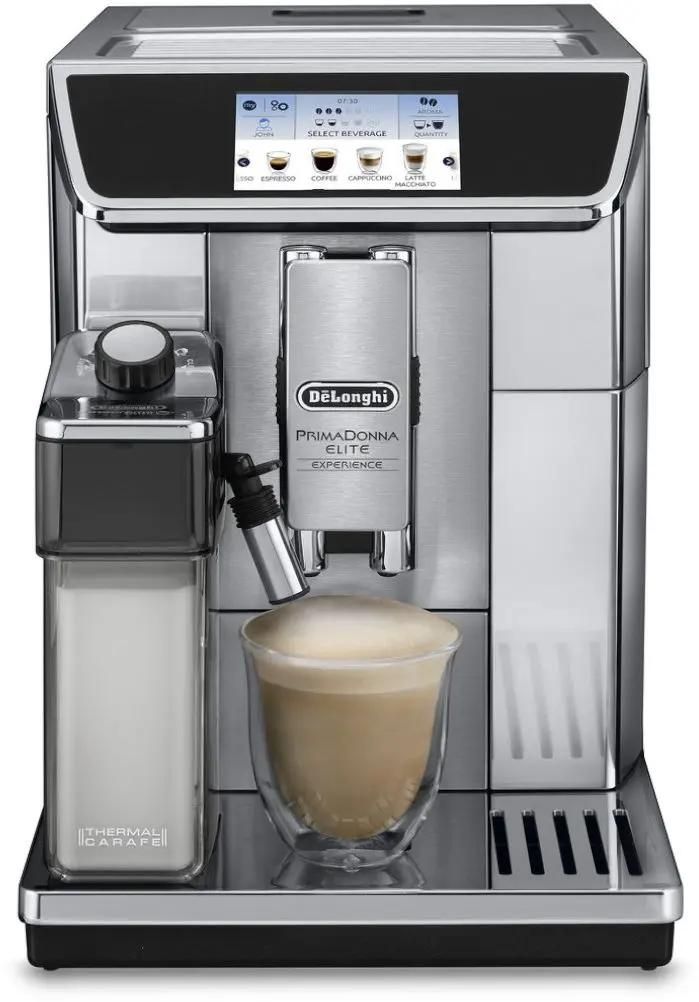 Кофемашина DeLonghi PrimaDonna Elite Experience ECAM650.85.MS,  серебристый/черный