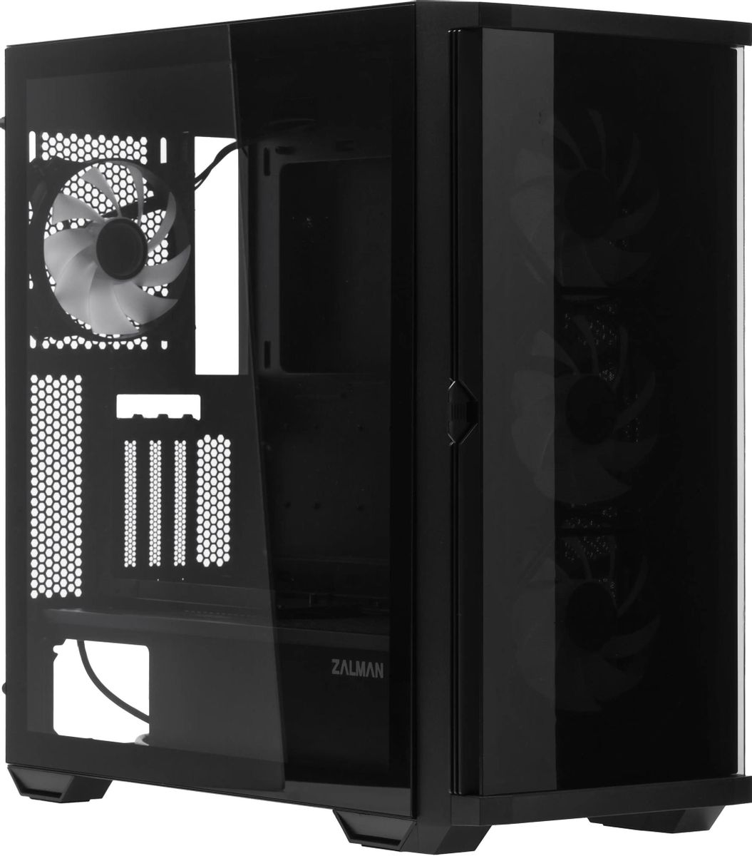 Корпус ATX Zalman Z10 Duo, Midi-Tower, без БП,  черный