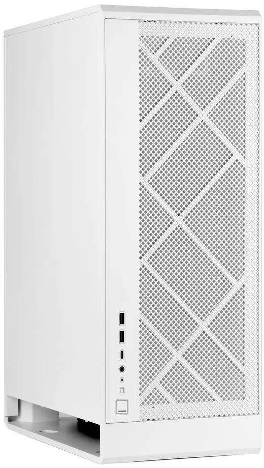 Корпус mATX SILVERSTONE Alta SST-ALG1MW, Mini-Tower, без БП,  белый