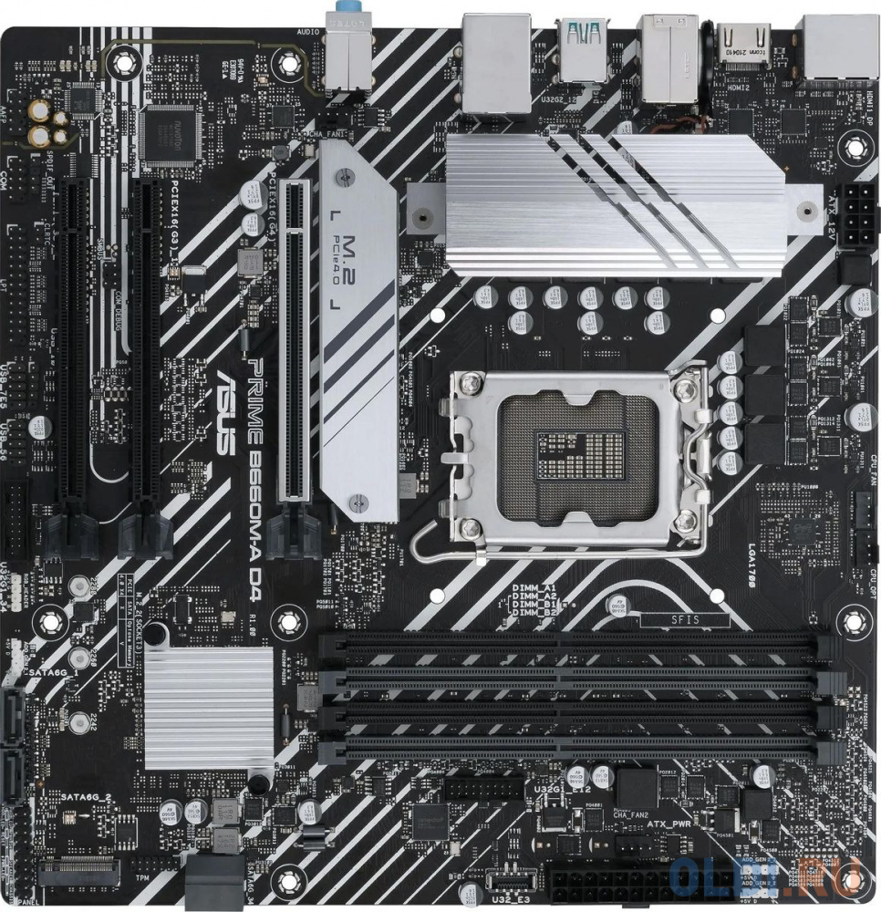 Материнская плата ASUS PRIME B660M-A D4-CSM, LGA 1700, Intel B660, mATX, Ret