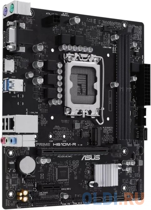 Материнская плата ASUS PRIME H610M-R-SI, LGA 1700, Intel H610, mATX, Ret (White Box)