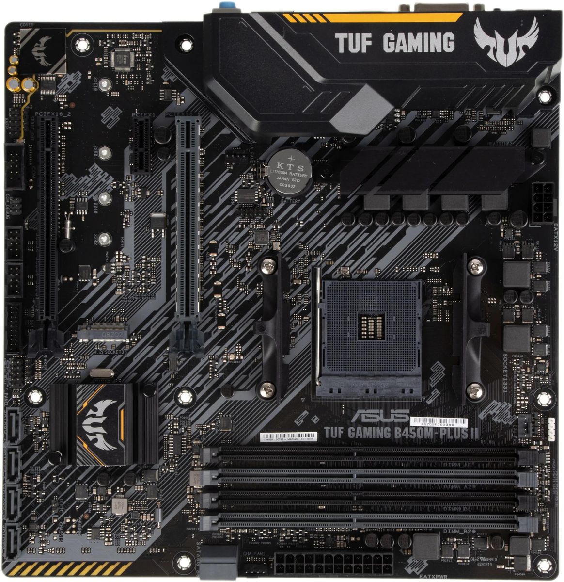 Материнская плата ASUS TUF GAMING B450M-PLUS II, SocketAM4, AMD B450, mATX, Ret