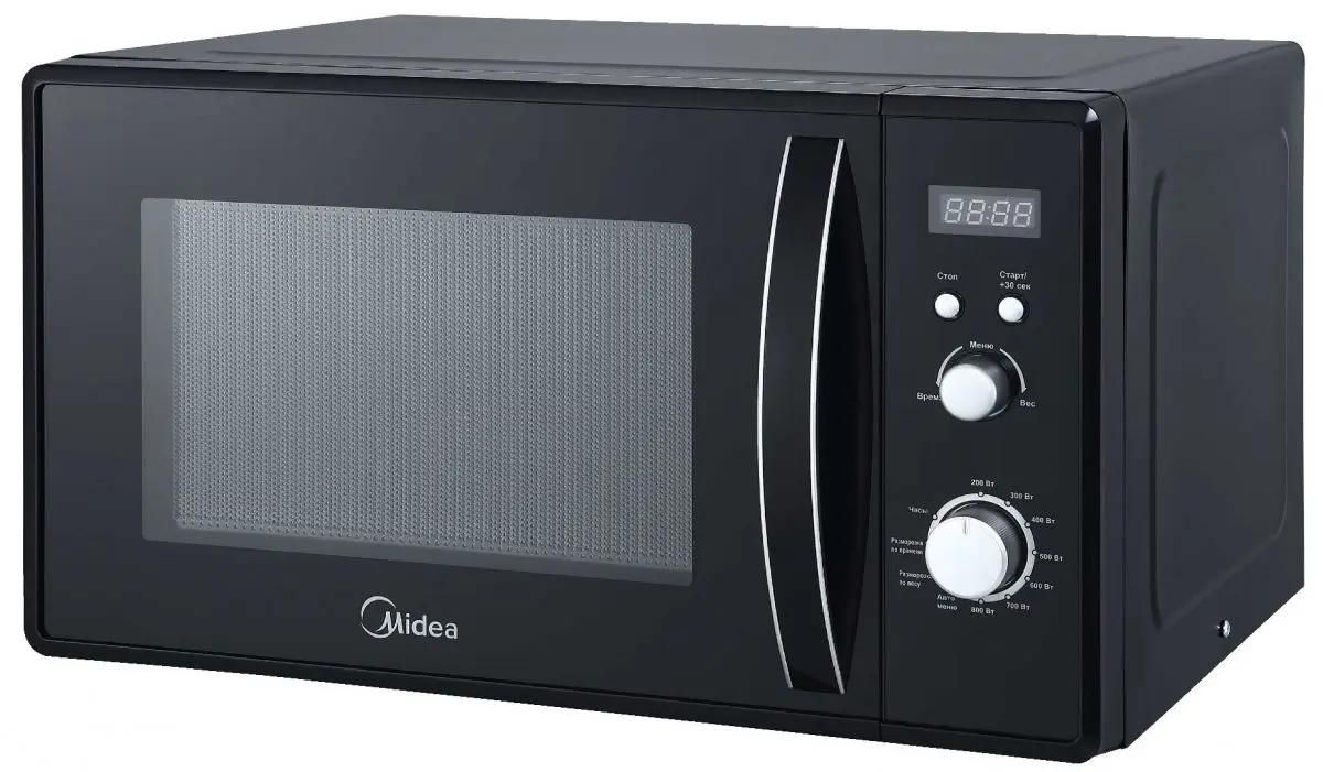 Микроволновая печь MIDEA AM823AM9-B, 800Вт, 23л, черный