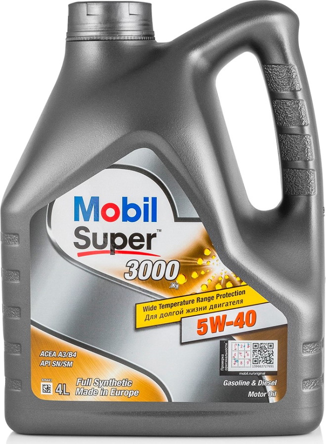 MOBIL Super 3000 X1 5W-40 4 л