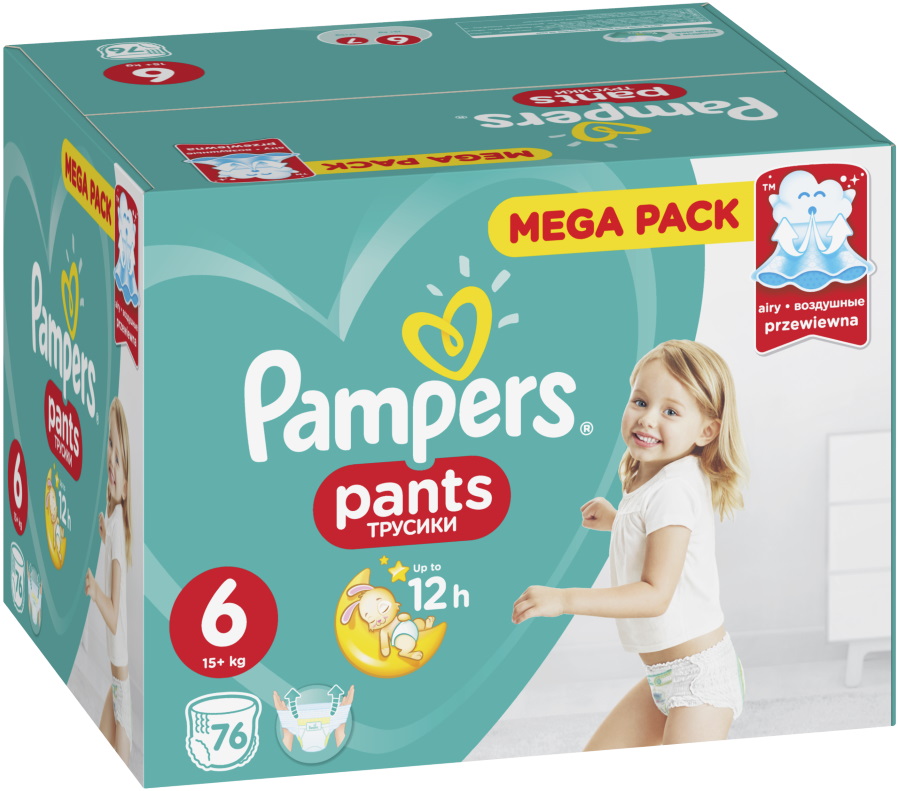 Pampers Pants 6 / 76 pcs