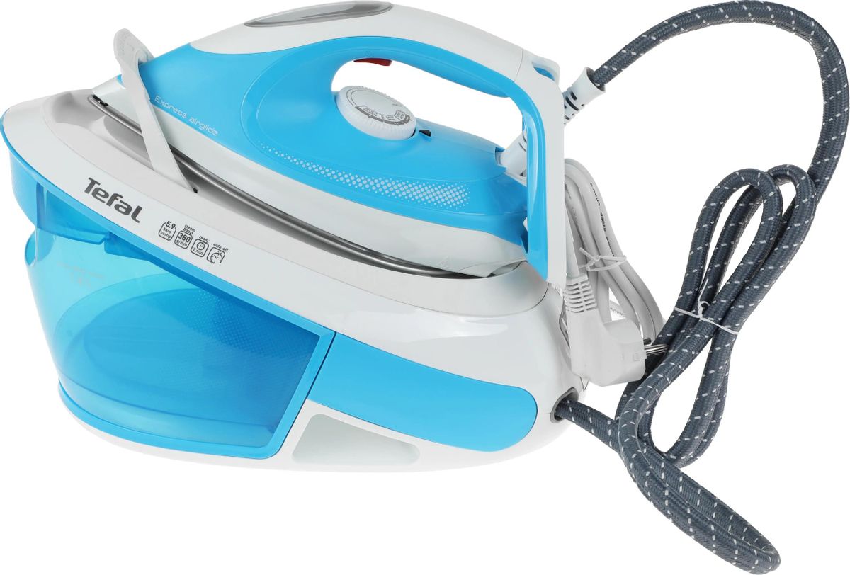 Парогенератор Tefal Express Airglide SV8002E0,  голубой / белый