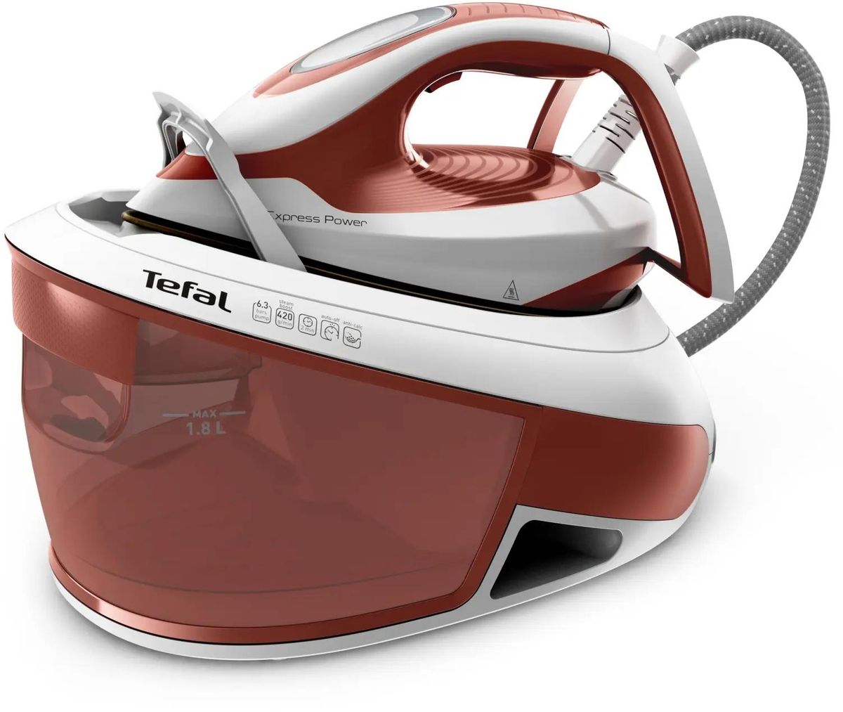 Парогенератор Tefal SV8110E0,  терракотовый / белый