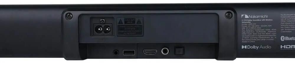 Саундбар Nakamichi ARES 210 2.1 60Вт+60Вт черный