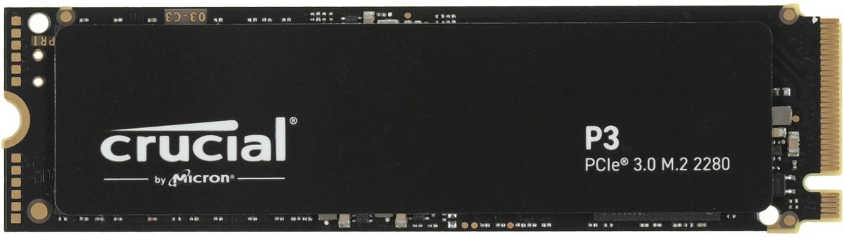 SSD накопитель Crucial P3 CT500P3SSD8 500ГБ, M.2 2280, PCIe 3.0 x4,  NVMe,  M.2