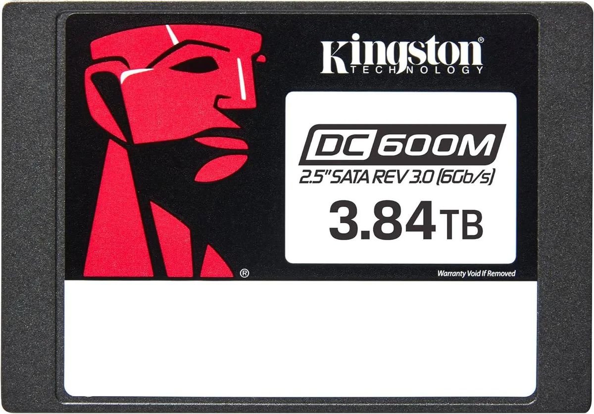 SSD накопитель Kingston DC600M SEDC600M/3840G 3.8ТБ, 2.5", SATA III,  SATA