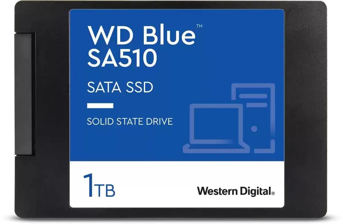 SSD накопитель WD Blue SA510 WDS100T3B0A 1ТБ, 2.5", SATA III,  SATA