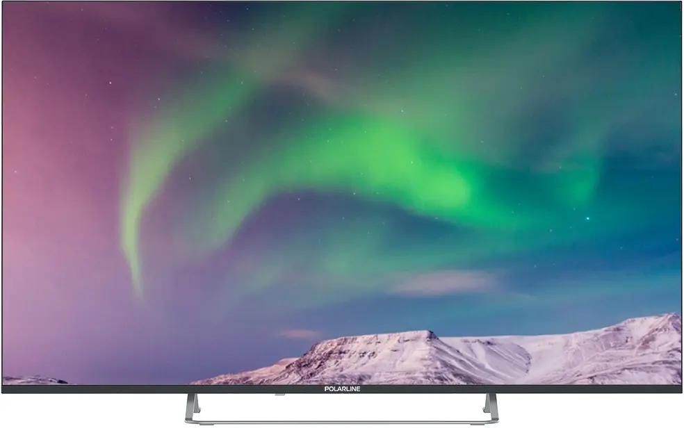 Телевизор QLED PolarLine 55&quot; 55PQ71STC-SM черный 4K Ultra HD 60Hz DVB-T DVB-T2 DVB-C WiFi Smart TV (RUS)