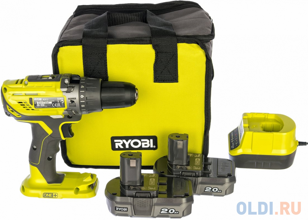 Ударная дрель-шуруповерт Ryobi ONE+ R18PD3-220S