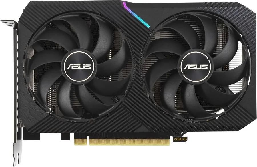 Видеокарта ASUS NVIDIA  GeForce RTX 3060 DUAL-RTX3060-O12G-V2 LHR 12ГБ GDDR6, OC,  LHR,  Ret