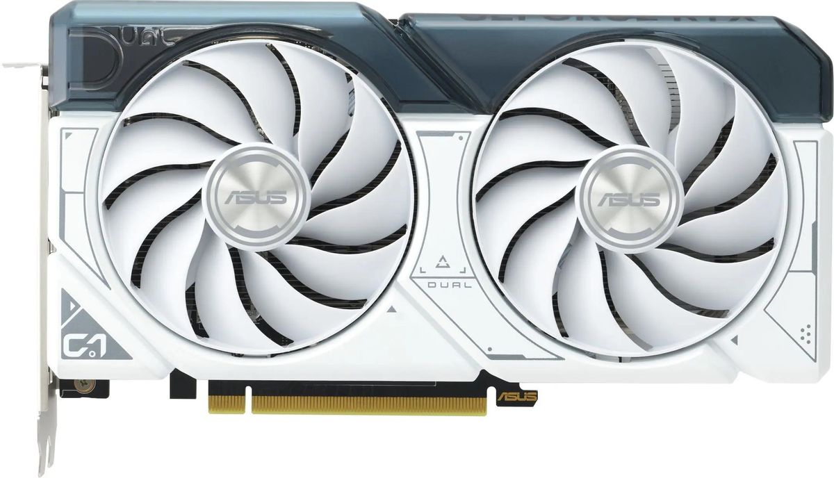 Видеокарта ASUS NVIDIA  GeForce RTX 4060 DUAL-RTX4060-O8G-WHITE 8ГБ Dual, GDDR6, OC,  Ret