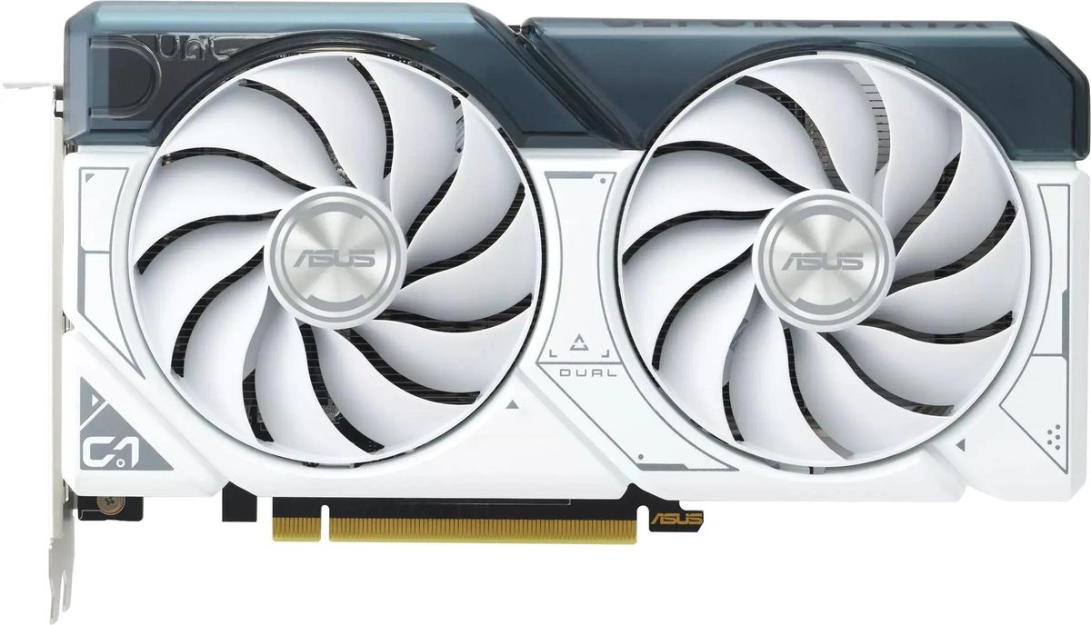 Видеокарта ASUS NVIDIA  GeForce RTX 4060TI DUAL-RTX4060TI-O8G-WHITE 8ГБ Dual, GDDR6, OC,  Ret