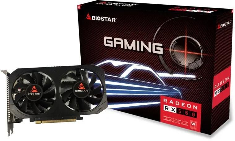 Видеокарта Biostar AMD  Radeon RX 560 VA5615RF41 4ГБ GDDR5, Ret