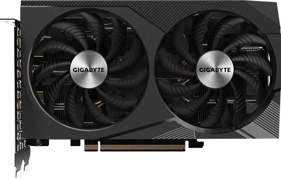 Видеокарта GIGABYTE NVIDIA  GeForce RTX 3060 GV-N3060WF2-12GD 12ГБ Windforce, GDDR6, Ret