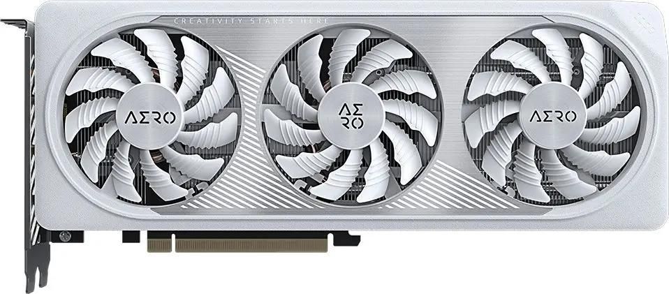 Видеокарта GIGABYTE NVIDIA  GeForce RTX 4060 GV-N4060AERO OC-8GD 8ГБ Aero, GDDR6, OC,  Ret