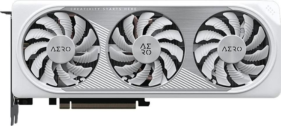 Видеокарта GIGABYTE NVIDIA  GeForce RTX 4060TI GV-N406TAERO OC-8GD 8ГБ Aero, GDDR6, OC,  Ret