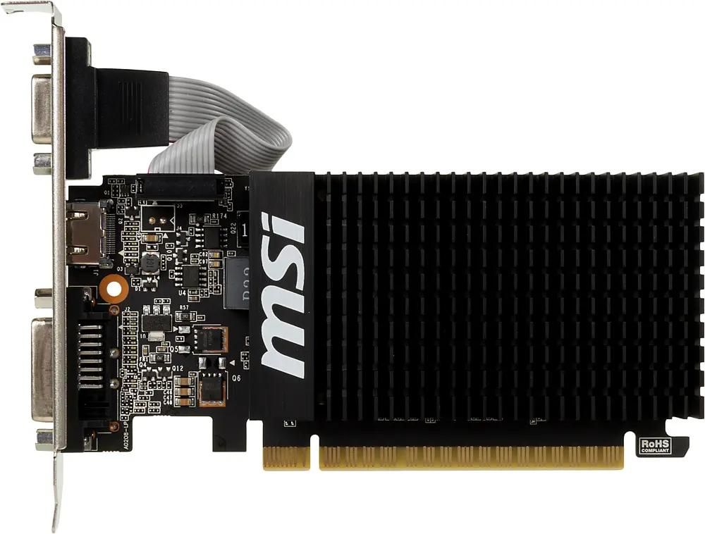 Видеокарта MSI NVIDIA  GeForce GT 710 GT 710 2GD3H LP 2ГБ DDR3, Low Profile,  Ret