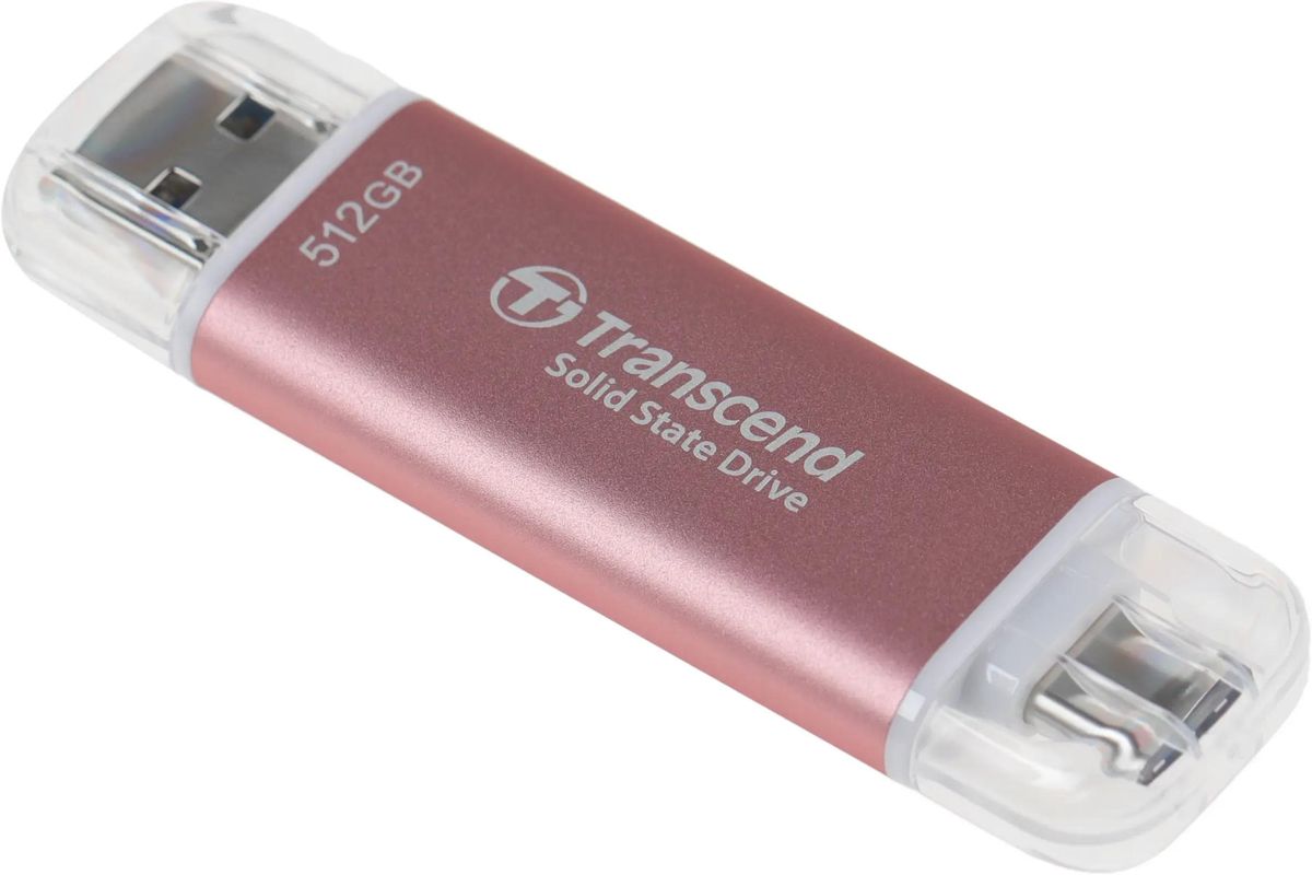 Внешний диск SSD Transcend TS512GESD310P, 512ГБ, розовый