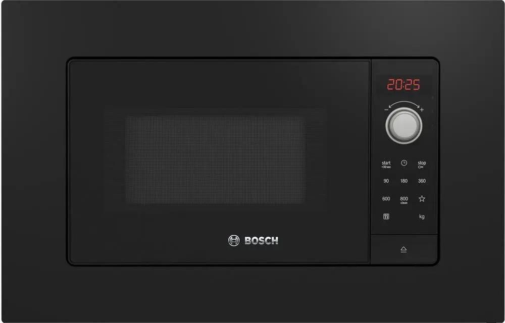 Встраиваемая микроволновая печь Bosch Serie 2 BFL623MB3, 20л, 800Вт, черный